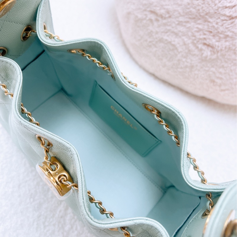 全新 Chanel 25 mini 限定色💕淺鼠尾草灰綠-6