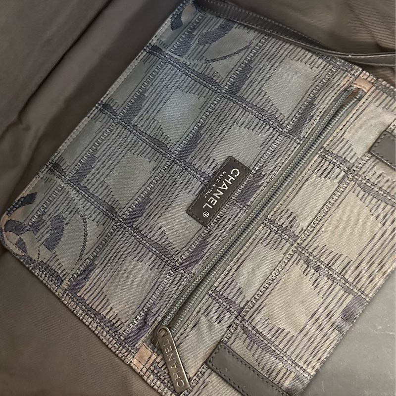 ♦️MYMluxurybag♦️ Chanel 42 cm 稀有 雙色 布袋 肩背袋-25