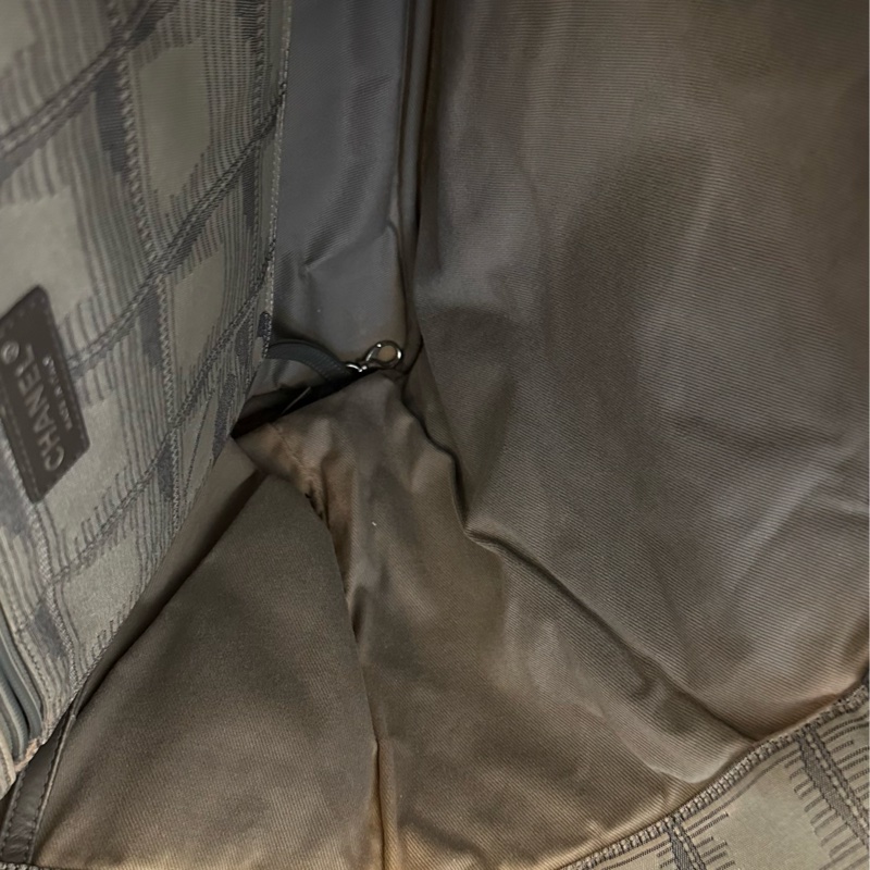 ♦️MYMluxurybag♦️ Chanel 42 cm 稀有 雙色 布袋 肩背袋-27