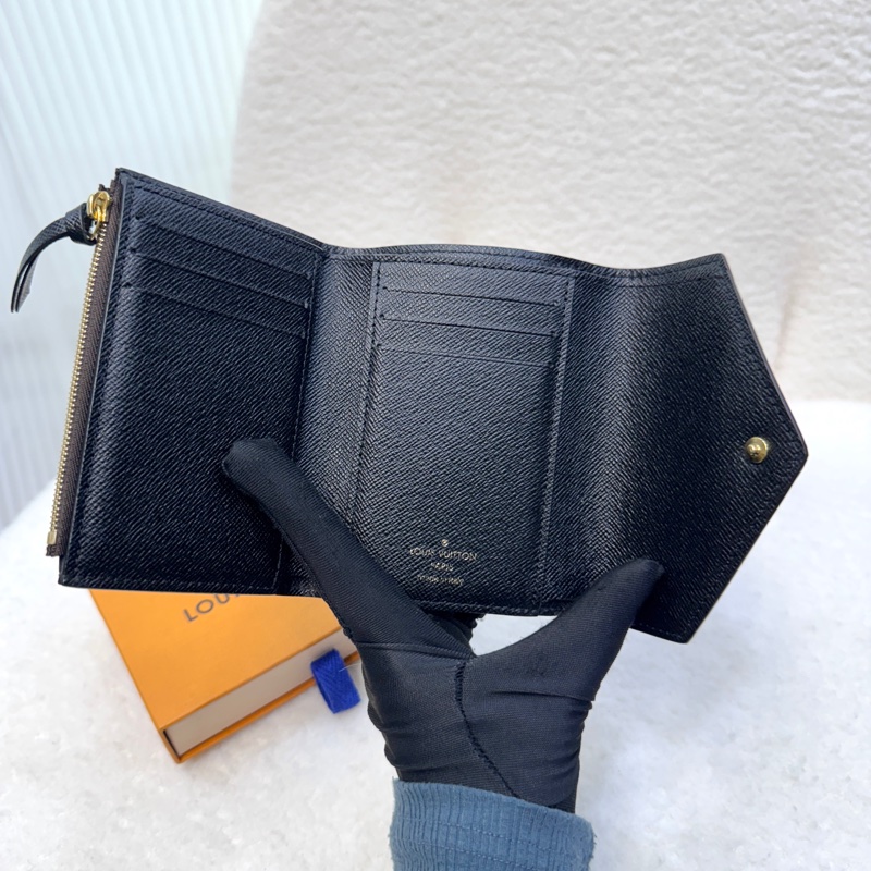 LV路易威登 Victorine短夾 Monogram老花拚色三折短夾 金釦零錢短夾 M81557-6