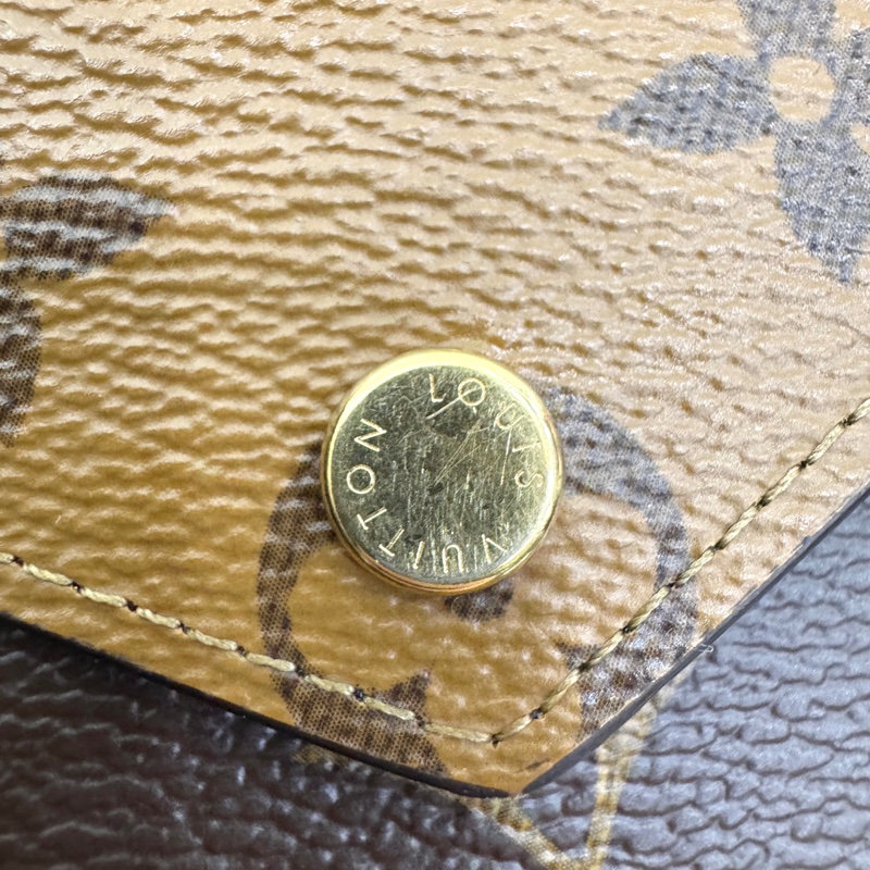 LV路易威登 Victorine短夾 Monogram老花拚色三折短夾 金釦零錢短夾 M81557-9