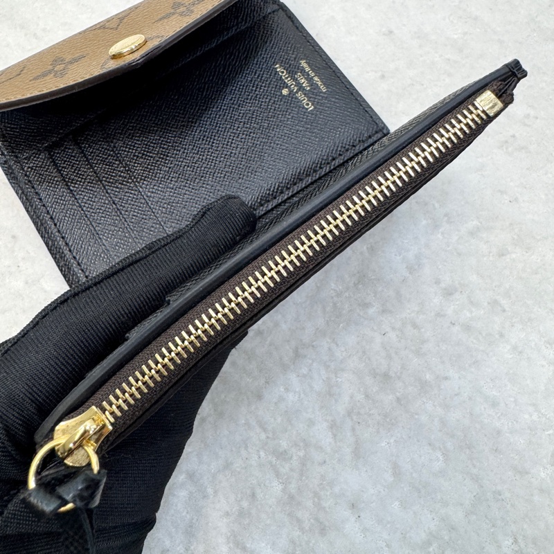 LV路易威登 Victorine短夾 Monogram老花拚色三折短夾 金釦零錢短夾 M81557-12