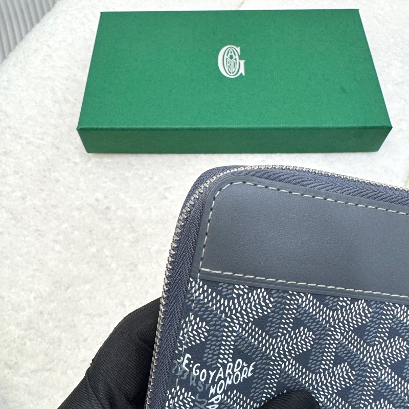 戈雅德長夾 Goyard Matignon GM 灰色ㄇ型拉鍊長夾 大容量皮夾-15