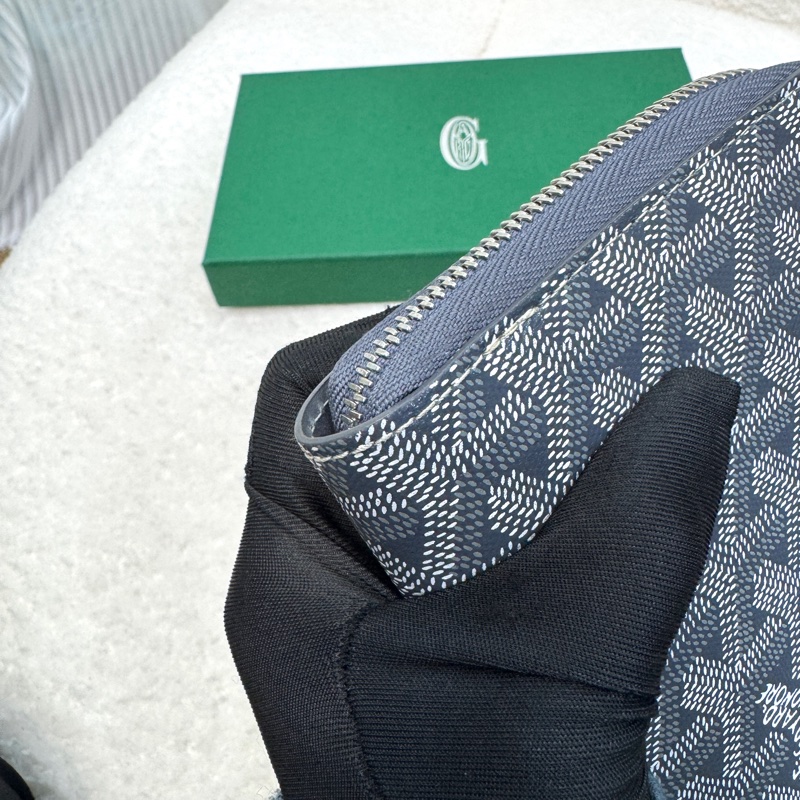 戈雅德長夾 Goyard Matignon GM 灰色ㄇ型拉鍊長夾 大容量皮夾-19