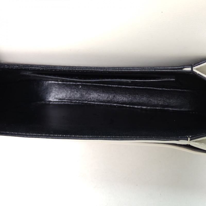 SAINT LAURENT SolferinoBox小號19米白色牛皮金扣-5