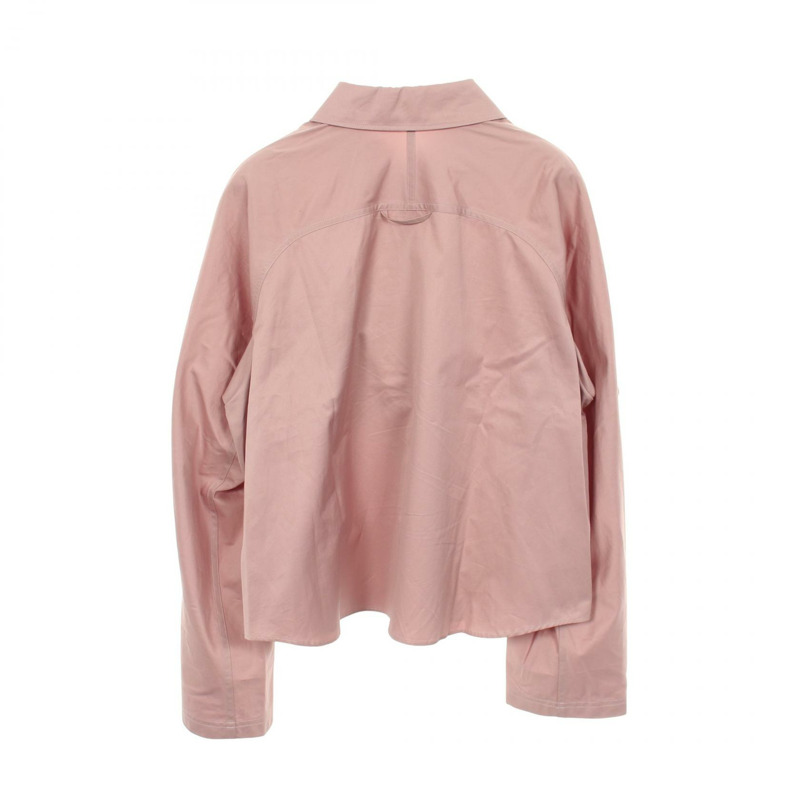 愛馬仕 (HERMES) Serie 羈扣長袖襯衫上衣 #38 5E0635DV 棉質粉紅二手女款-1