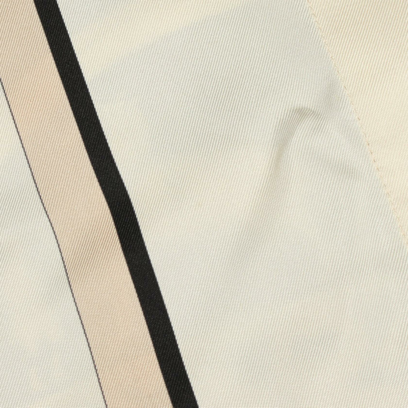 愛馬仕 Twillaine EX-LIBRIS 立領長袖襯衫 #42 絲質黑色二手-8