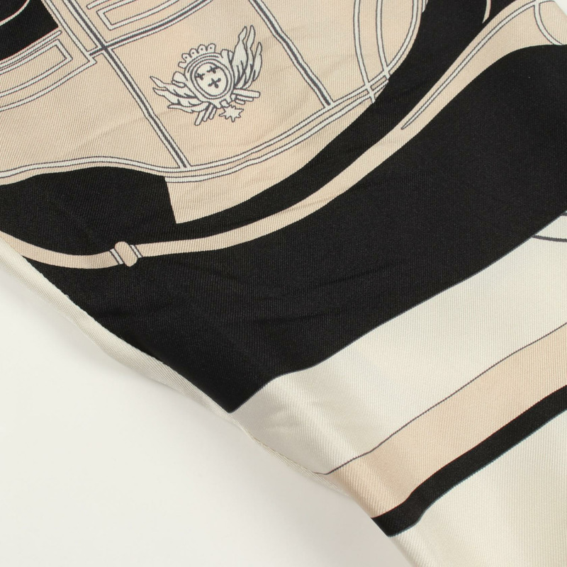 愛馬仕 Twillaine EX-LIBRIS 立領長袖襯衫 #42 絲質黑色二手-10