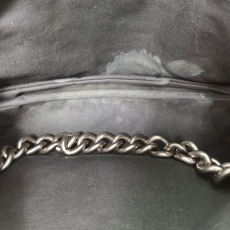 BALENCIAGA 白色牛皮銀扣巴黎世家BBSOFT大號-5