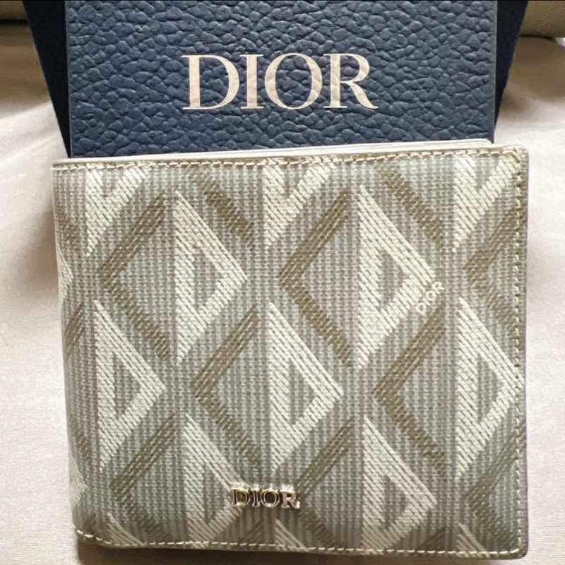 DIOR 迪奧短夾,大象灰 原價22000-0
