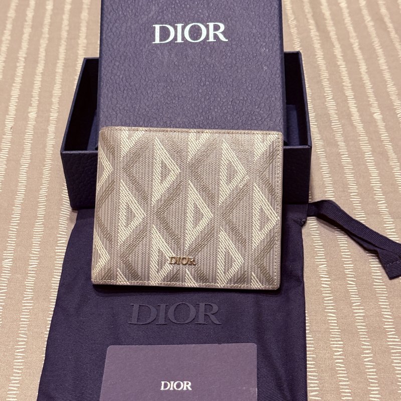 DIOR 迪奧短夾,大象灰 原價22000-2