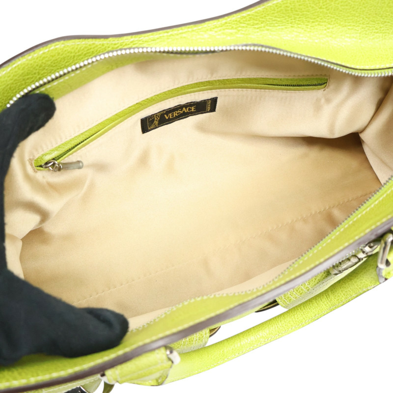 綠色 牛皮 手提包【 VERSACE 凡賽斯 】-3