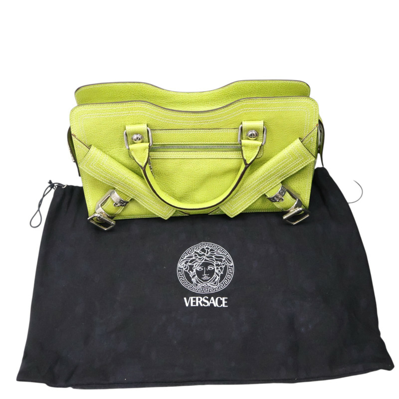 綠色 牛皮 手提包【 VERSACE 凡賽斯 】-8