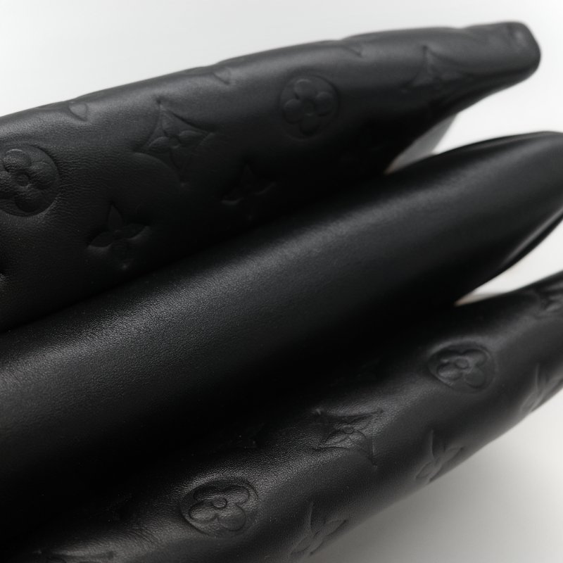 Louis Vuitton 路易威登 Coussin PM 黑色 羊皮 金鍊 帆布肩帶 鏈條肩帶 單肩包 斜挎包-10