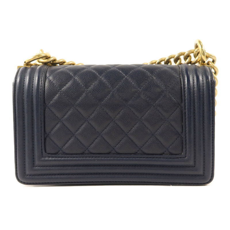 CHANEL 牛皮皮革Boy 20鏈帶肩背袋-1