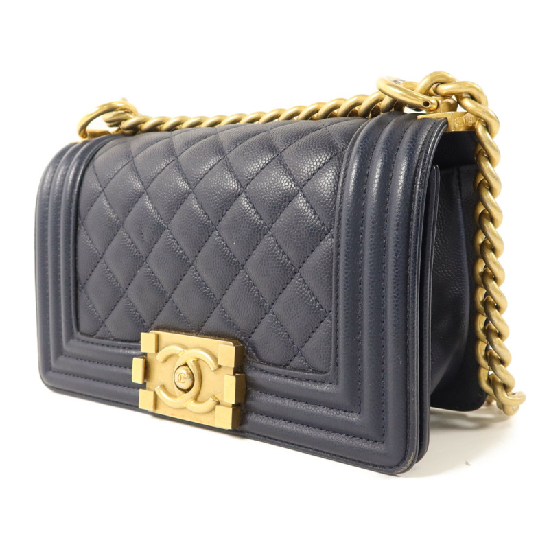 CHANEL 牛皮皮革Boy 20鏈帶肩背袋-2