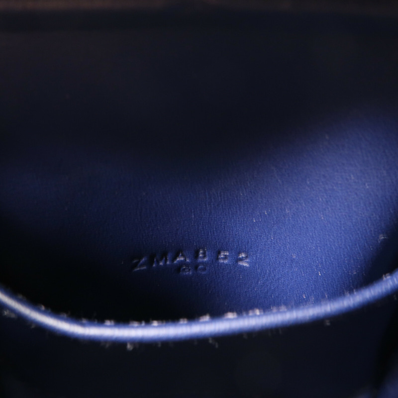 HERMES Swift皮革Mini Lindy金扣手挽肩背兩用袋Bleu Encre-14