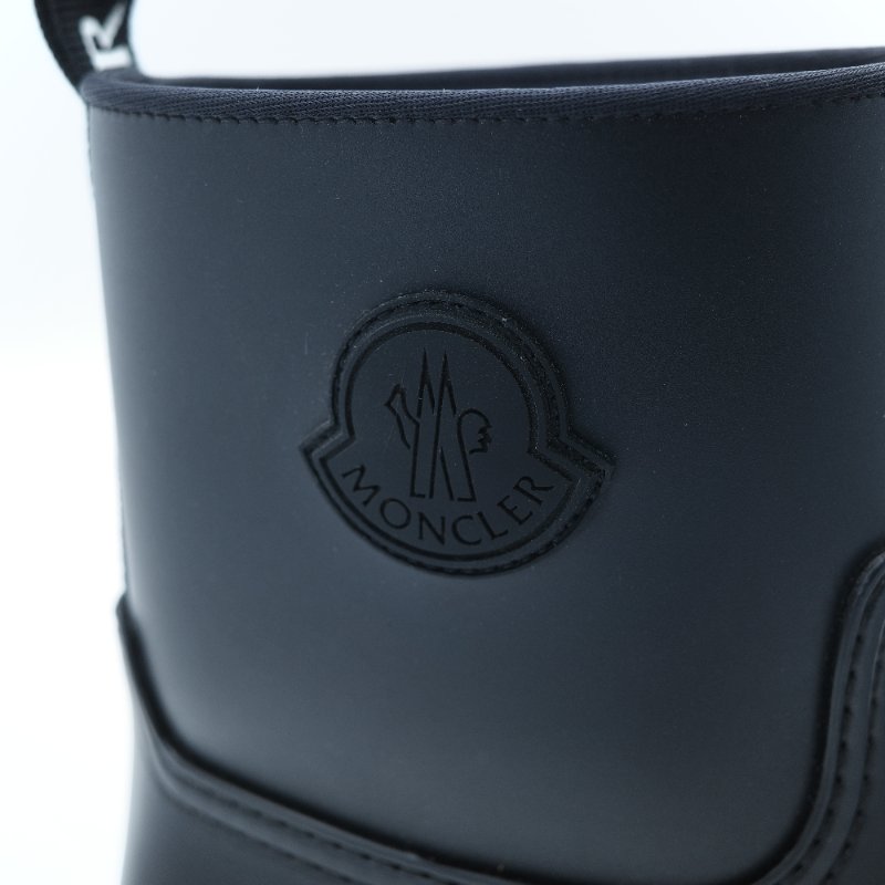 Moncler 蒙克萊 Ginette Rain Boots  黑色橡膠 厚底鋸齒雨靴-5