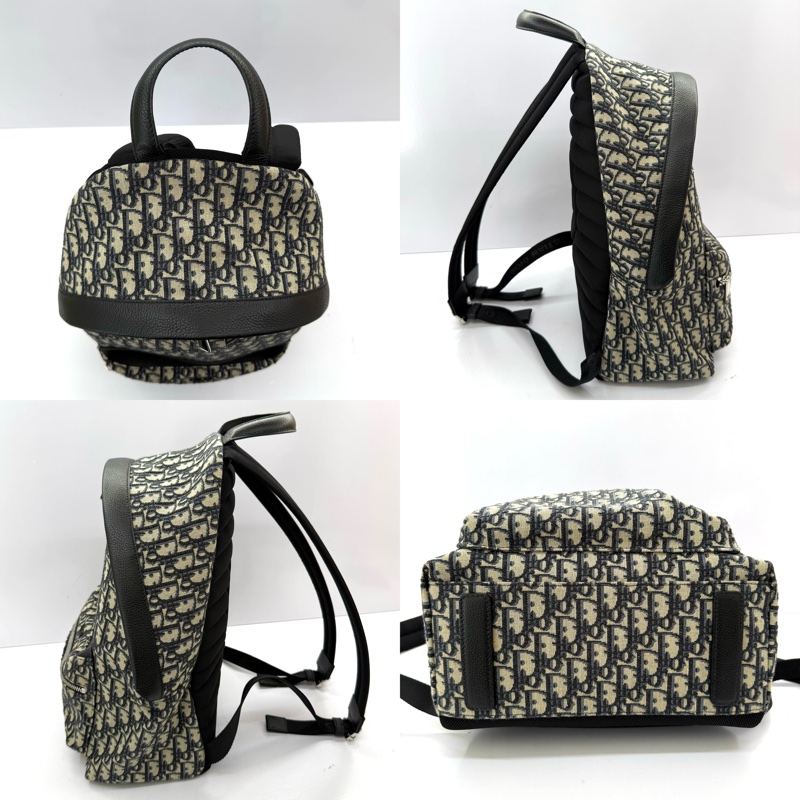 DIOR 迪奧 老花帆布OBLIQUE JACQUARD RIDER後背包-2