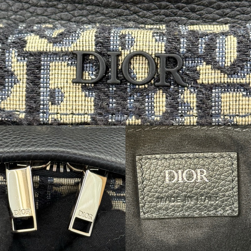 DIOR 迪奧 老花帆布OBLIQUE JACQUARD RIDER後背包-5