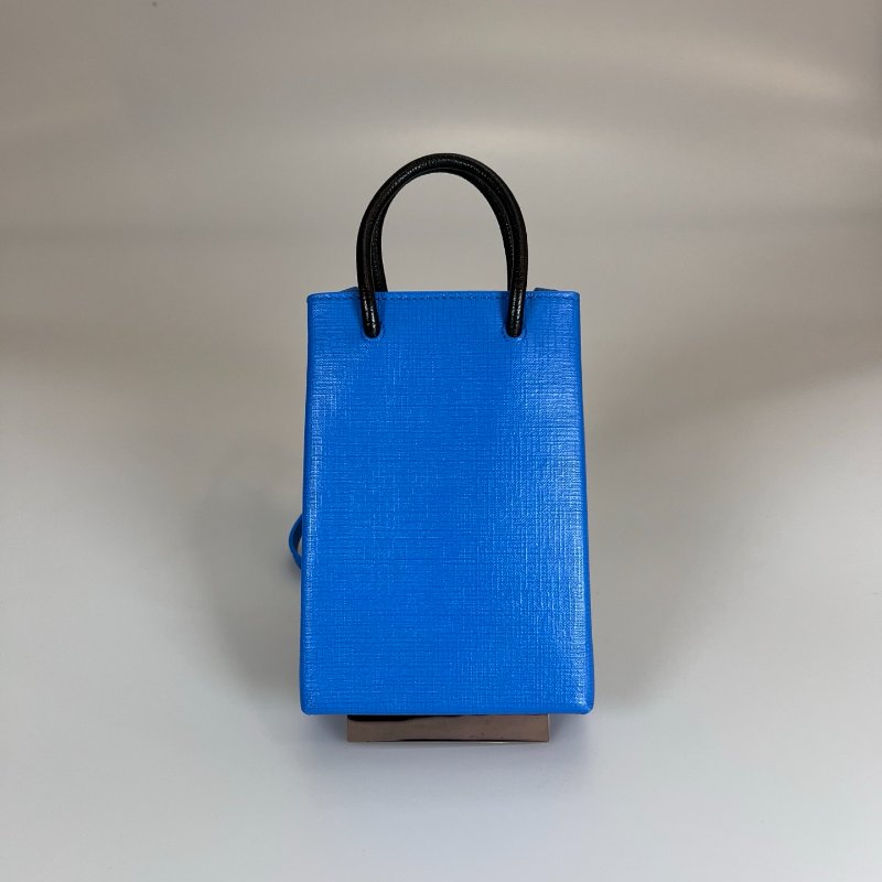 BALENCIAGA  藍拚黑手機包-1