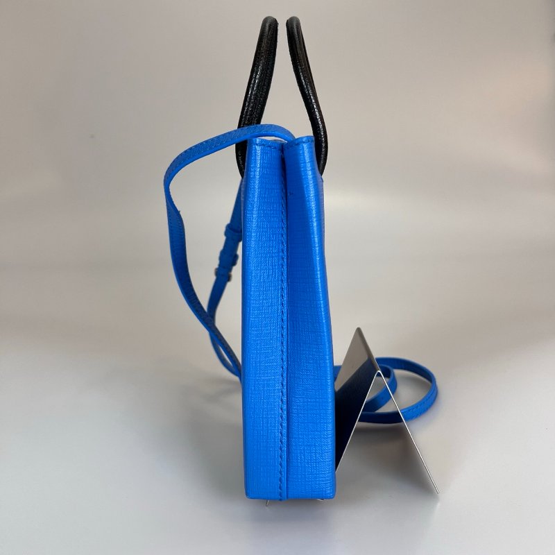 BALENCIAGA  藍拚黑手機包-3