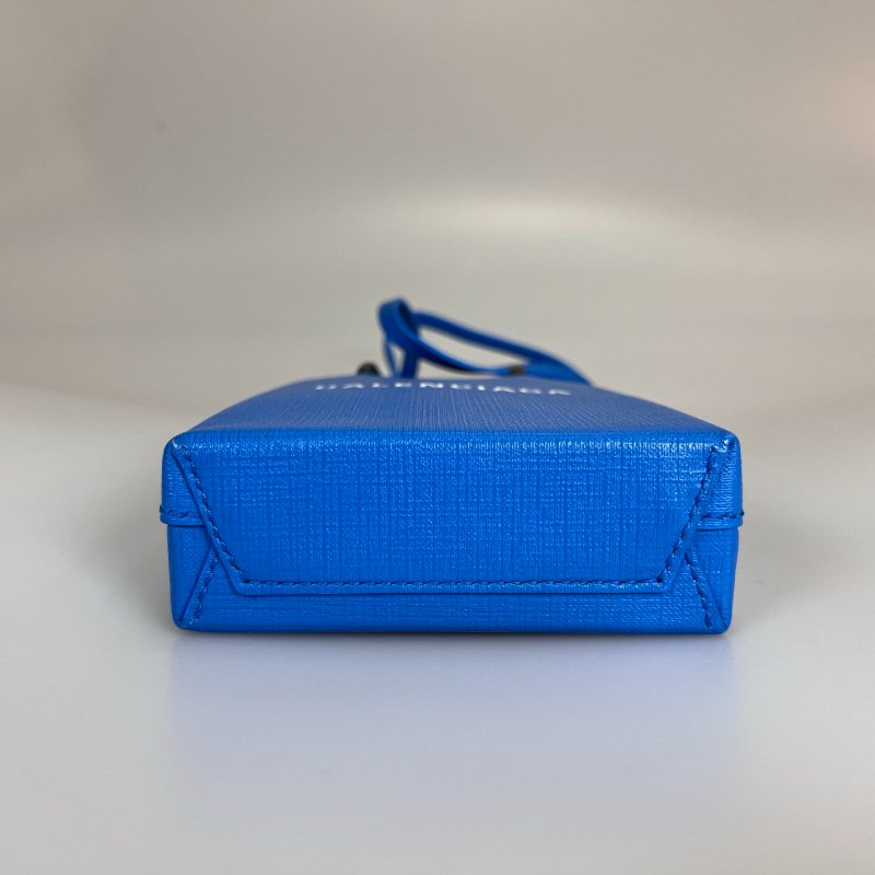 BALENCIAGA  藍拚黑手機包-4