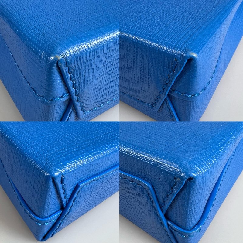 BALENCIAGA  藍拚黑手機包-9