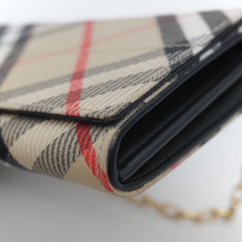 Burberry 博柏利 經典風衣格紋 鏈條包 WOC 斜挎包-10
