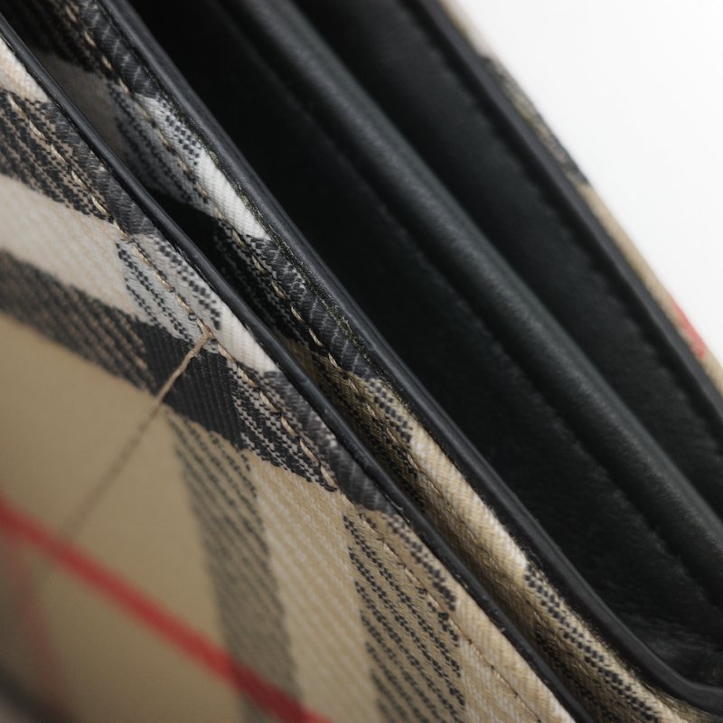 Burberry 博柏利 經典風衣格紋 鏈條包 WOC 斜挎包-17