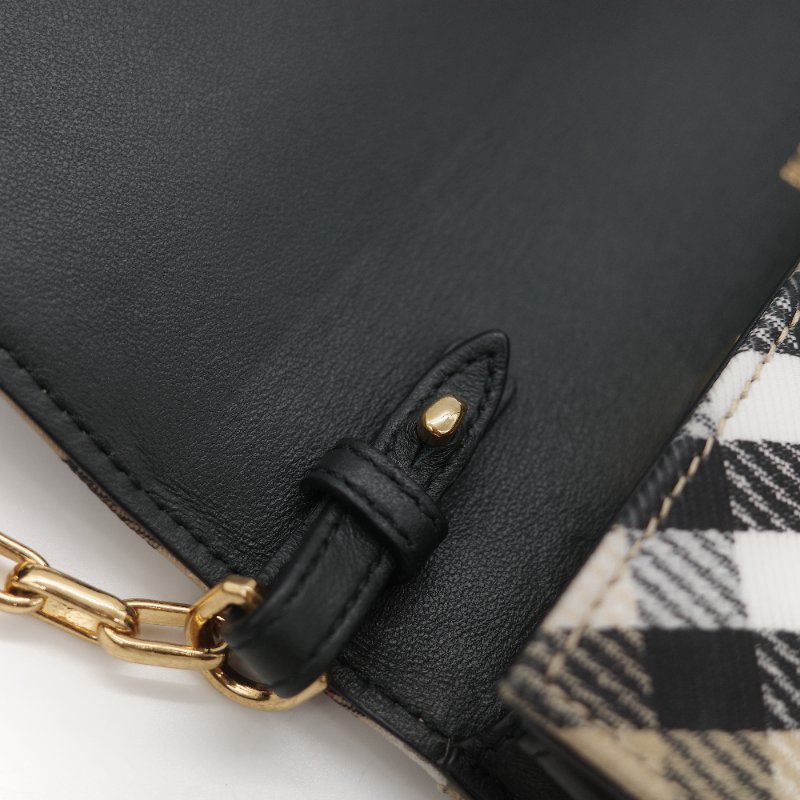 Burberry 博柏利 經典風衣格紋 鏈條包 WOC 斜挎包-21
