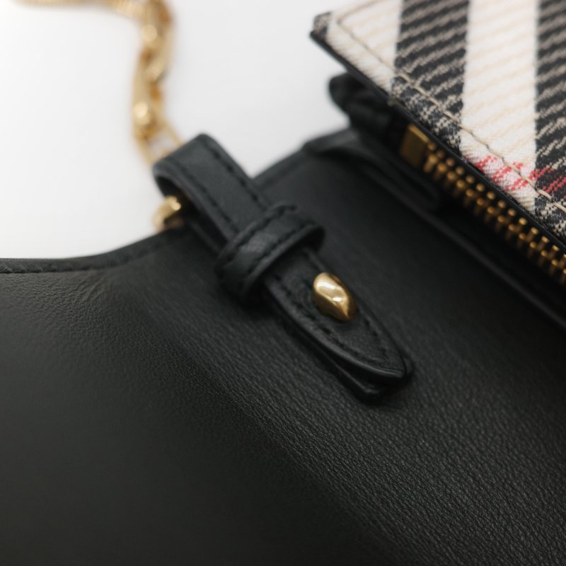 Burberry 博柏利 經典風衣格紋 鏈條包 WOC 斜挎包-22