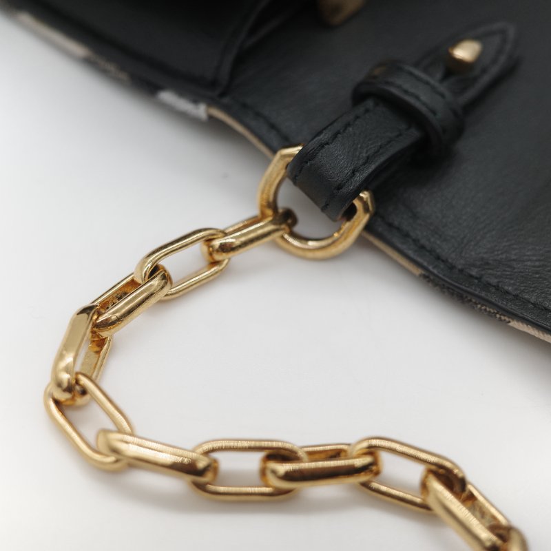 Burberry 博柏利 經典風衣格紋 鏈條包 WOC 斜挎包-29