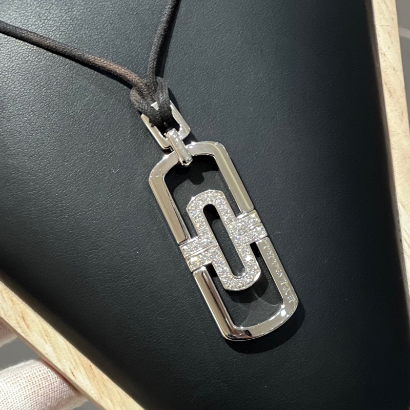 宝格丽BVLGARI PARENTESI系列项链精钢镶嵌钻石-5