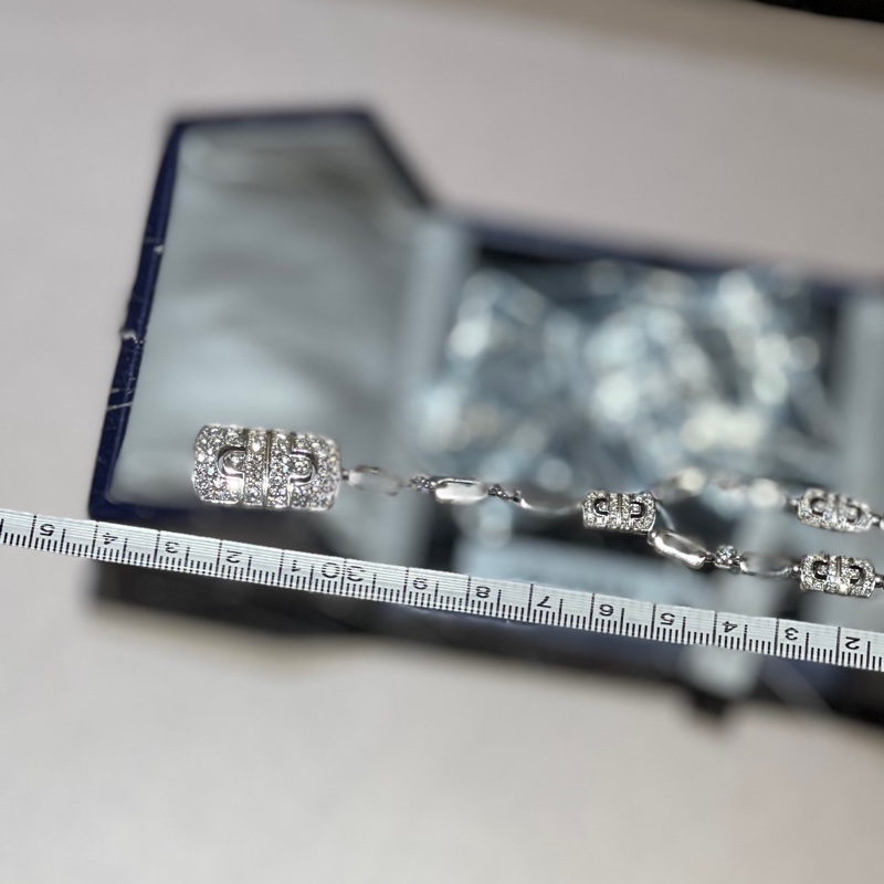 BVLGARI 宝格丽经典 PARENTESI回形针满钻项链-7