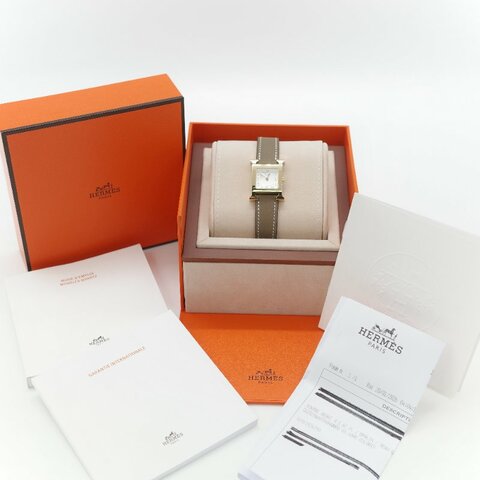 （未使用♥️專櫃 13 萬）Hermès 愛馬仕Heure H 21 mm 石英錶