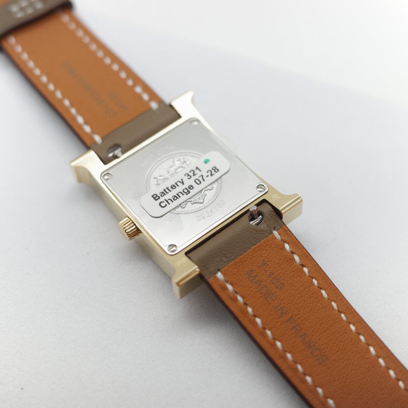 (未使用♥️專櫃 13 萬)Hermès 愛馬仕Heure H 21 mm 石英錶-8