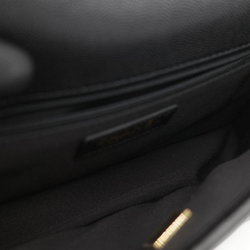 (超級新♥️配件齊)Chanel 香奈兒 22K 荔枝牛皮 郵差CF 鏈條包 手提包-21