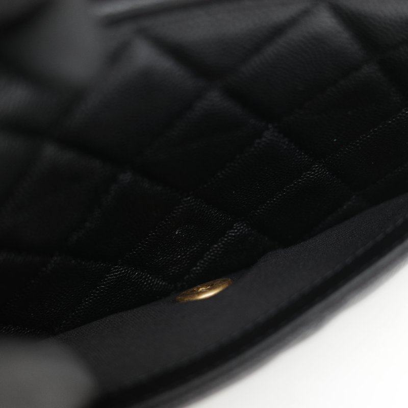 (超級新♥️配件齊)Chanel 香奈兒 22K 荔枝牛皮 郵差CF 鏈條包 手提包-22