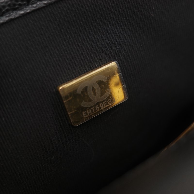 (超級新♥️配件齊)Chanel 香奈兒 22K 荔枝牛皮 郵差CF 鏈條包 手提包-24