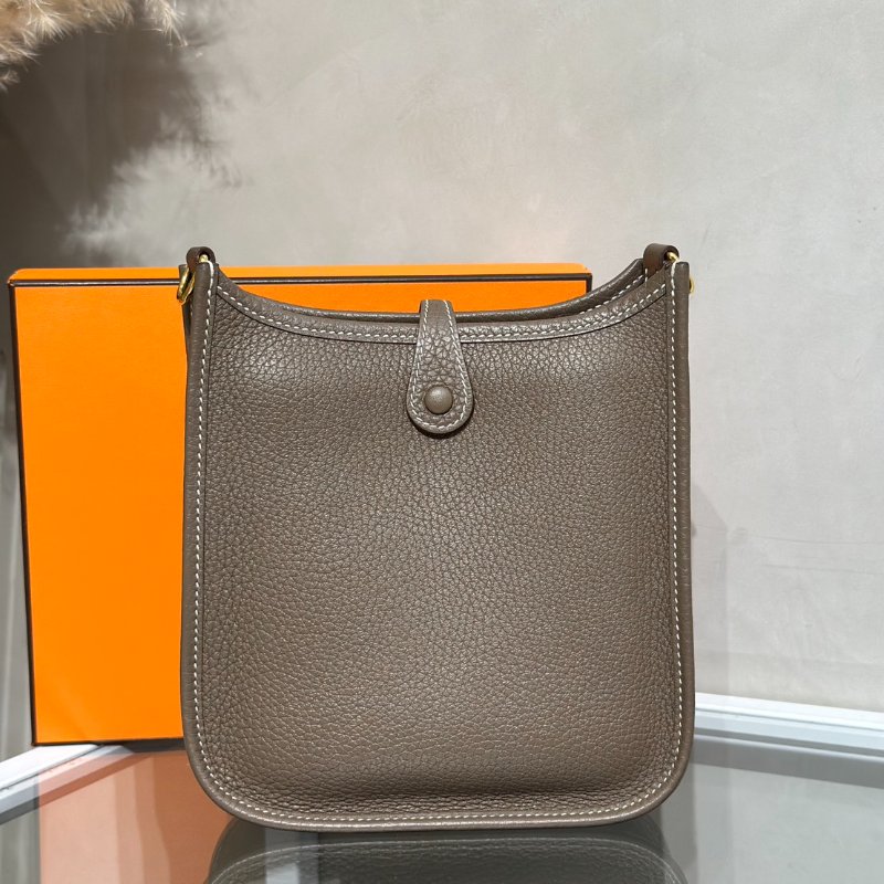 HERMES Mini evelyne - 大象灰金 Z-4
