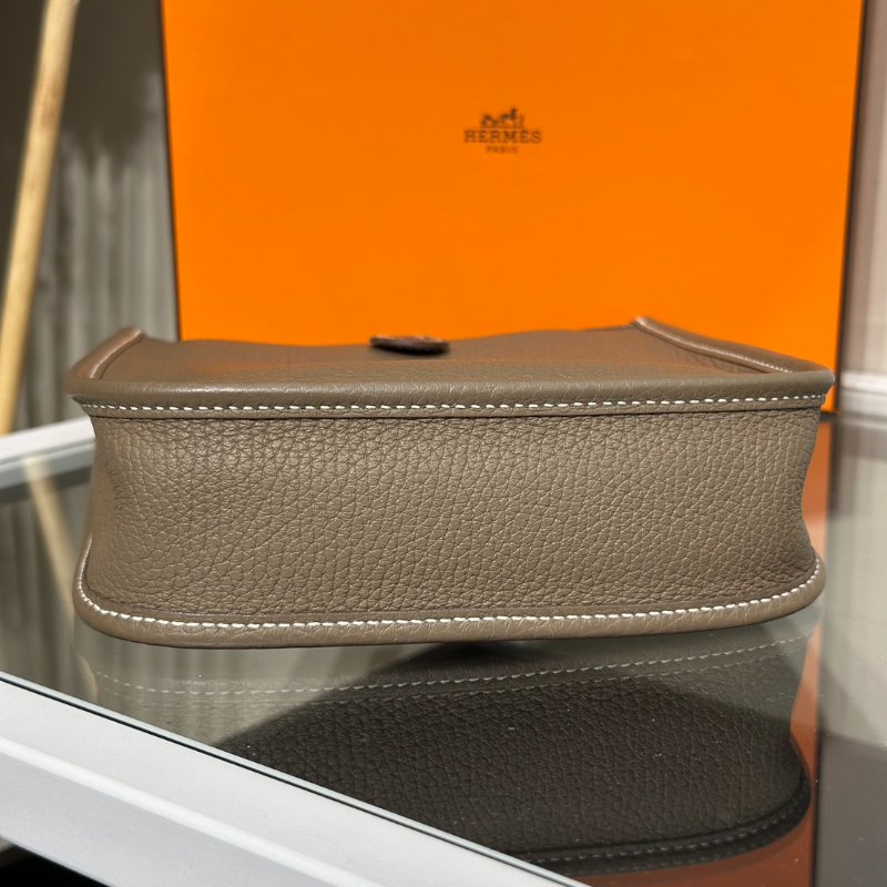 HERMES Mini evelyne - 大象灰金 Z-5