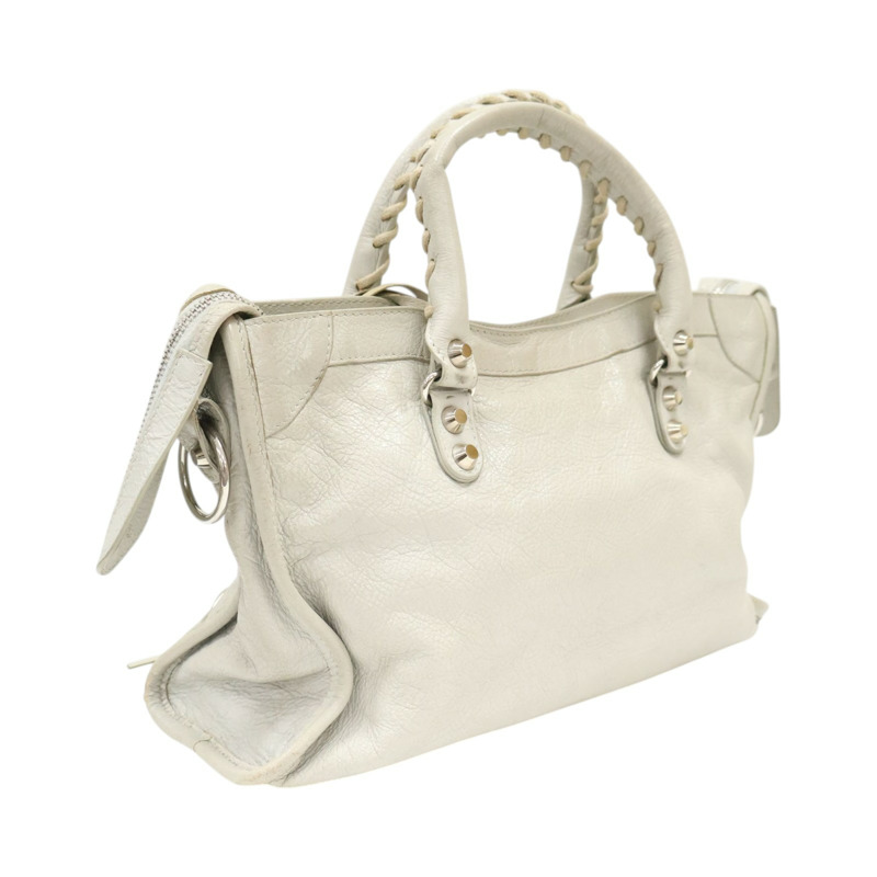 灰色 山羊皮 City Small 兩用包【BALENCIAGA 巴黎世家】 431621-1