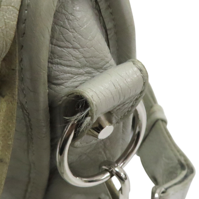 灰色 山羊皮 City Small 兩用包【BALENCIAGA 巴黎世家】 431621-6