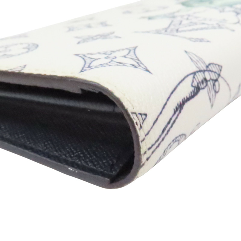 白色 原花 PVC塗層帆布 長頸鹿圖案 Brazza 長夾【LOUIS VUITTON LV 路易威登】 M66933-7