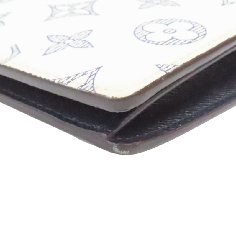 白色 原花 PVC塗層帆布 長頸鹿圖案 Brazza 長夾【LOUIS VUITTON LV 路易威登】 M66933-8