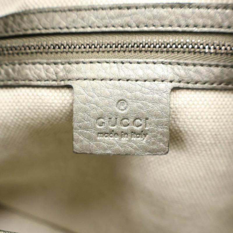 灰色 牛皮 Soho Tote 肩背包【GUCCI 古馳】 308982-4