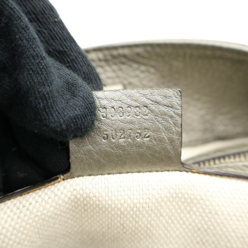 灰色 牛皮 Soho Tote 肩背包【GUCCI 古馳】 308982-5