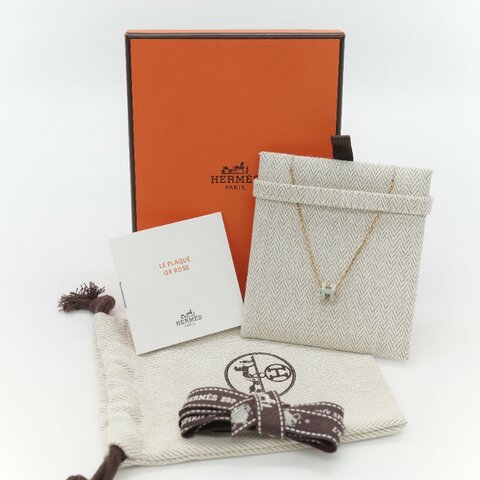 Hermès 愛馬仕 Pop H mini 薄荷綠  金色 項鍊