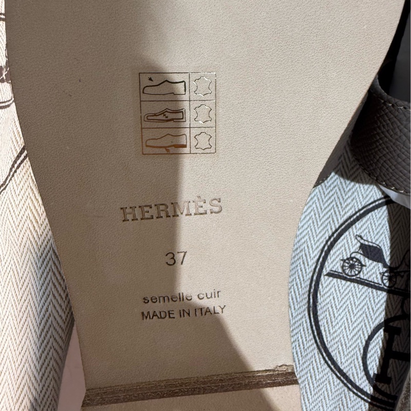 愛馬仕/Hermes Oran 全新未使用,有防塵袋 37碼-4